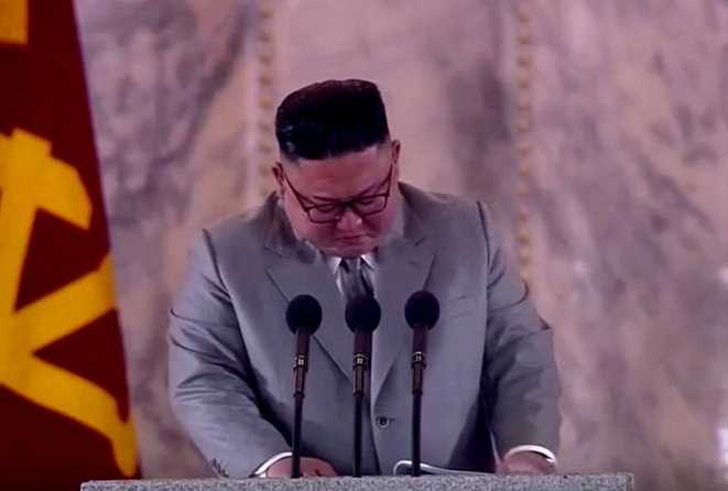 किम जोंग उन की आंखों में आंसू,पहली बार नागरिकों से माँगी माफी!